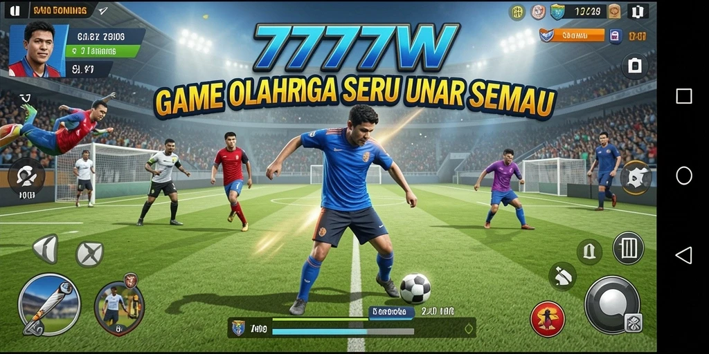 Tampilan menarik dari gameplay 7777W yang menantang.