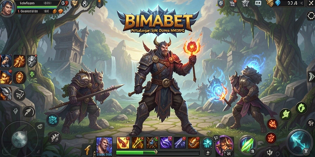 Screenshot utama BIMABET menunjukkan gameplay seru dalam petualangan MMORPG.