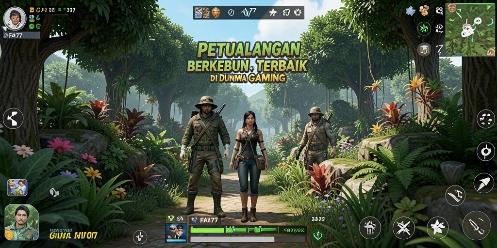 Tangkapan layar FAV77 menunjukkan gameplay berkebun yang seru dan interaktif.