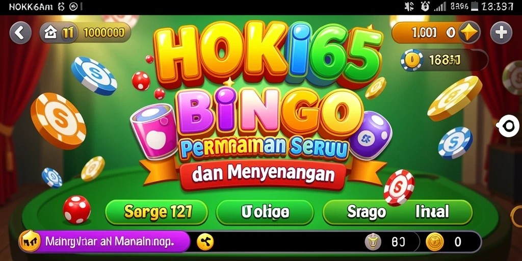 Tampilan menarik dari HOKI65 dengan gameplay Bingo yang seru.