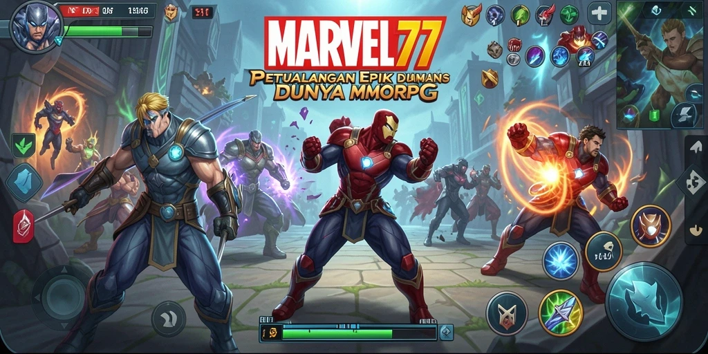 Tampilan gameplay seru dan mendebarkan di dunia <strong>MARVEL77</strong>.