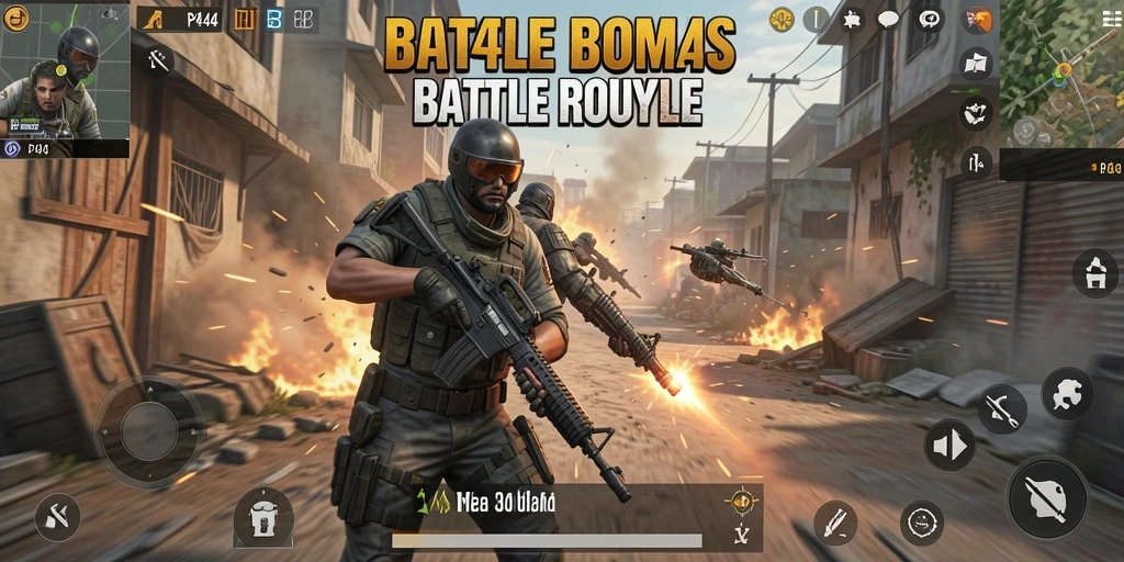 Gameplay seru PP444 menampilkan pertempuran intens di arena Battle Royale.
