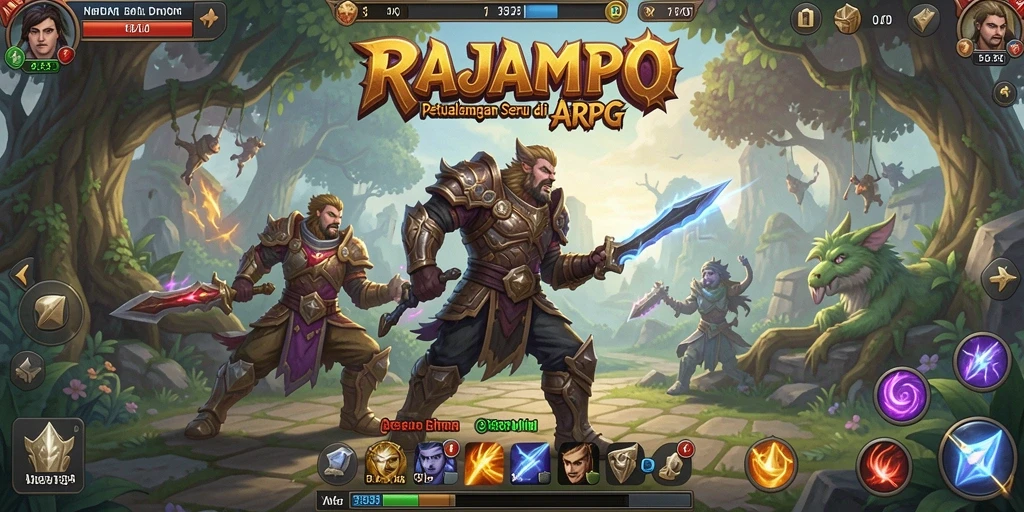 Tampilan menakjubkan dari gameplay ARPG RAJAMPO.