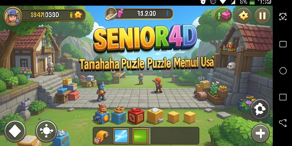 Tampilkan gameplay menantang dari SENIOR4D yang membuat ketagihan.