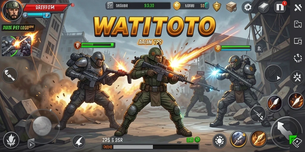 Gameplay seru WATITOTO dengan aksi TPS yang mendebarkan.